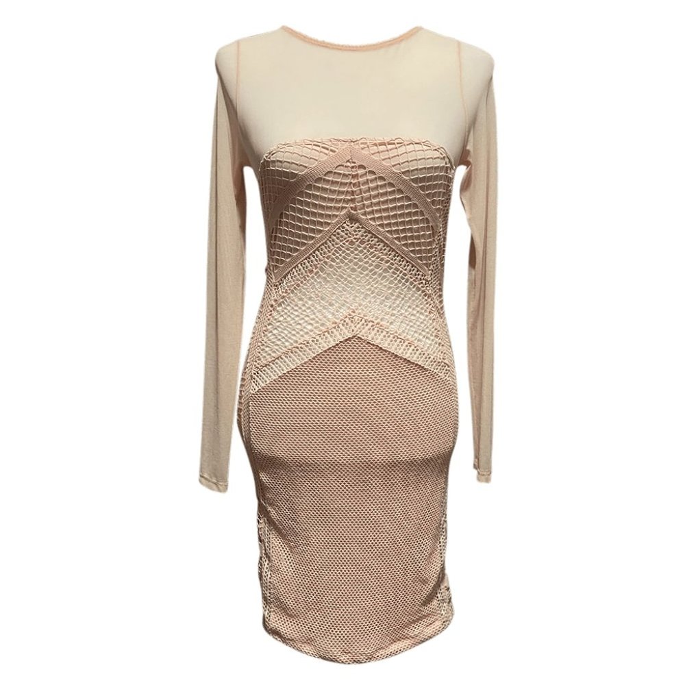 Baby Pink Crochet Dress